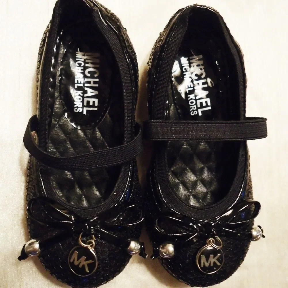 MICHAEL KORS LIL KORY SIZE 7 SEQUIN MARY JANES